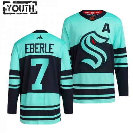 Lapsille NHL Seattle Kraken Pelipaita Eberle 7 Adidas Jordan 2022-23 Reverse Retro 2.0 Jäänsininen Authentic